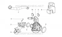 Carburateur complet - Raccord d'admission