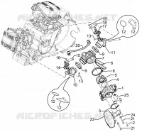 Corps papillon - Injecteur - Raccord d'admission