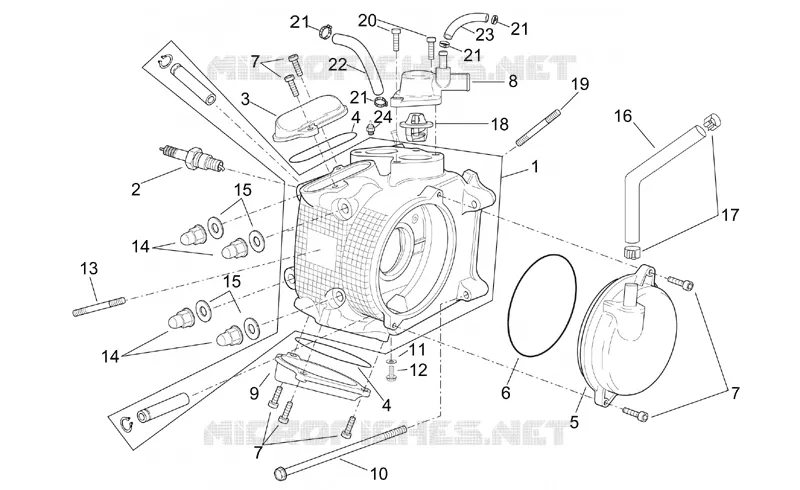Tête moteur