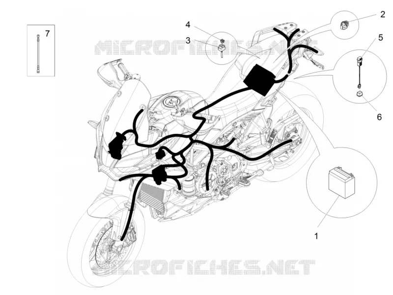 Circuit electrique arrière