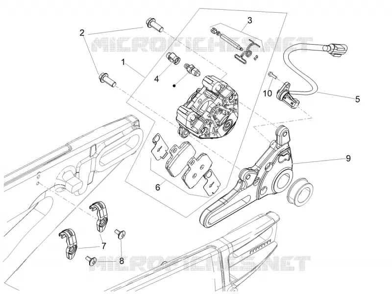 ETRIER DE FREIN ARRIERE