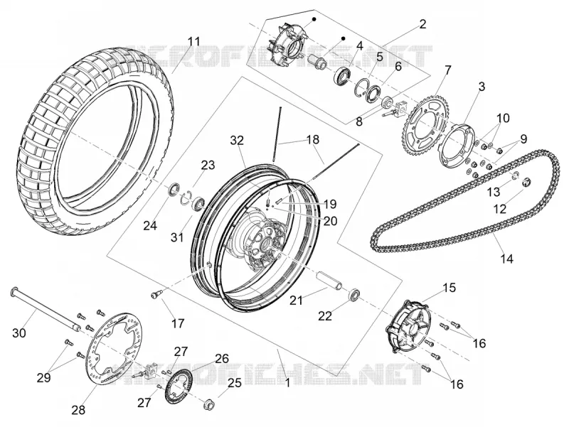 ROUE ARRIERE