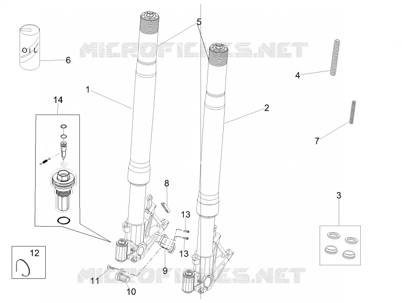Fourche Av. Ohlins