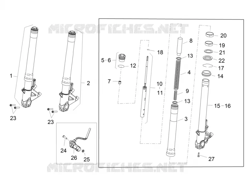Fourche avant Sachs