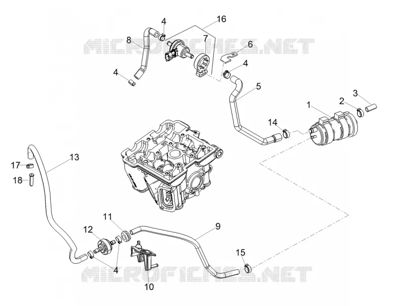 SYSTEME DE RECYCLAGE DES VAPEURS DE CARBURANT