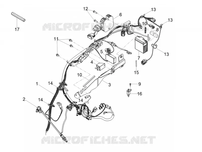CIRCUIT ELECTRIQUE ARRIERE