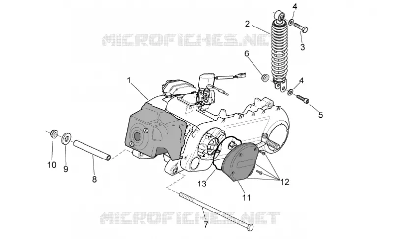 Moteur - Suspension arriere