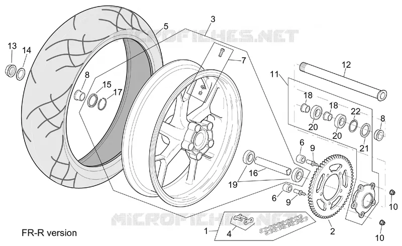 Roue ar.v. R-RF