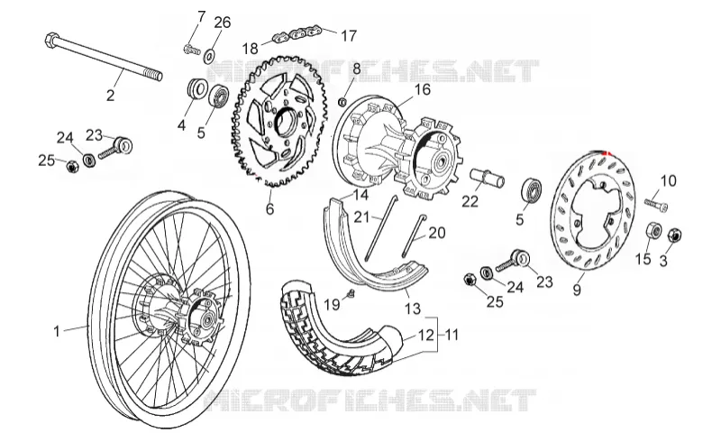 Roue arrière