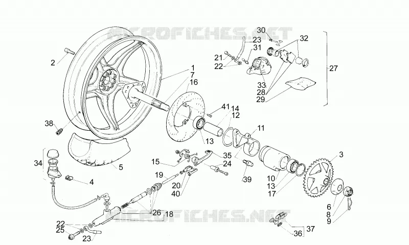 Roue arrière
