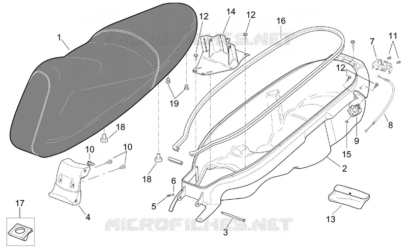 Selle et compart.p-casque