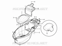 Logement casque - Dessous de selle
