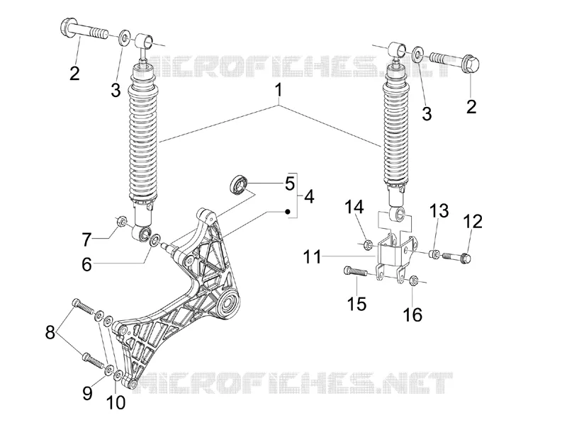 Suspension arrière - Amortisseur/s