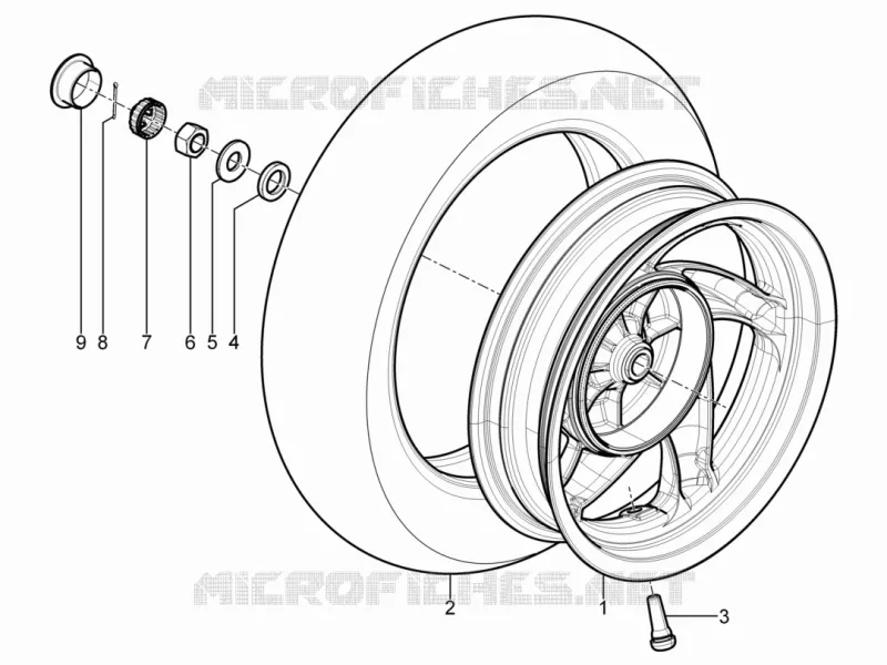 Roue arrière