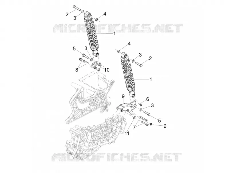 Suspension arrière - Amortisseur/s