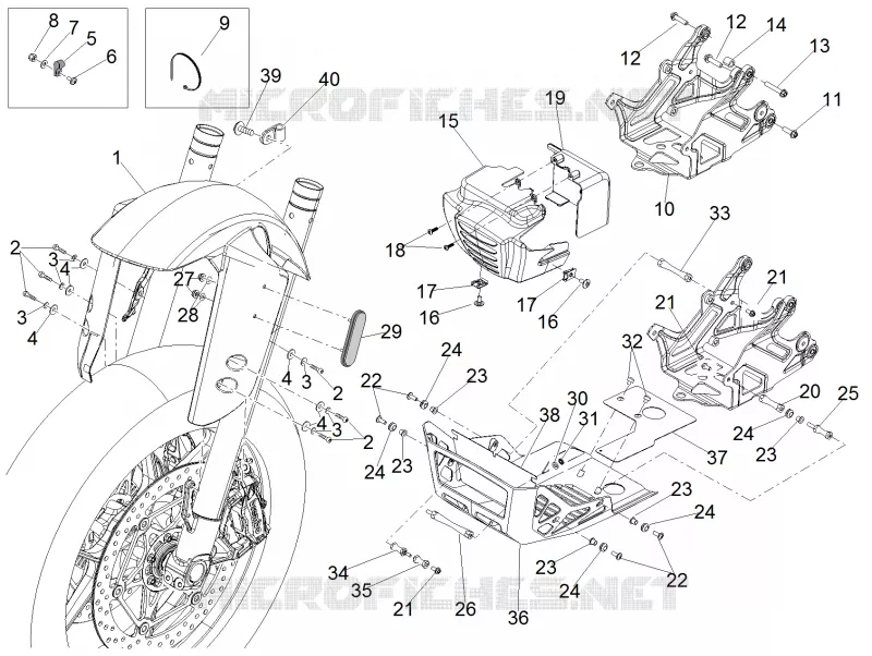 Front mudguard-Pillar