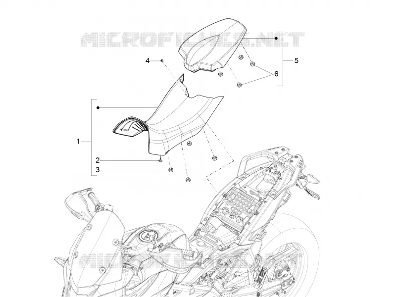 Selle Aprilia APRILIA-MOTORCYCLES 1200 CAPONORD 2015  Caponord