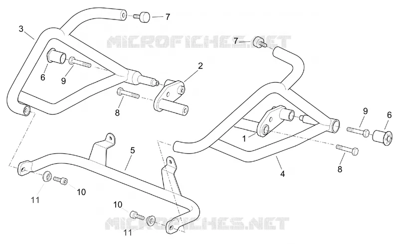 Front protection - RALLY Aprilia APRILIA-MOTORCYCLES 1000 CAPONORD 2003  ETV Capo Nord