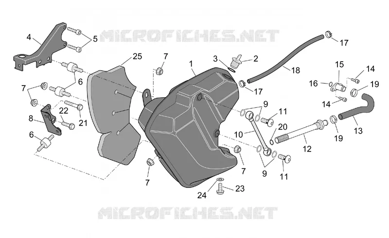 Réservoir huile Aprilia APRILIA-MOTORCYCLES 1000 CAPONORD 2003  ETV Capo Nord
