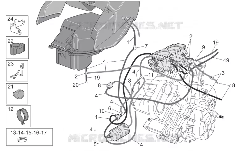 Sys.récup.vap.ess. Aprilia APRILIA-MOTORCYCLES 1000 CAPONORD 2002  ETV Capo Nord