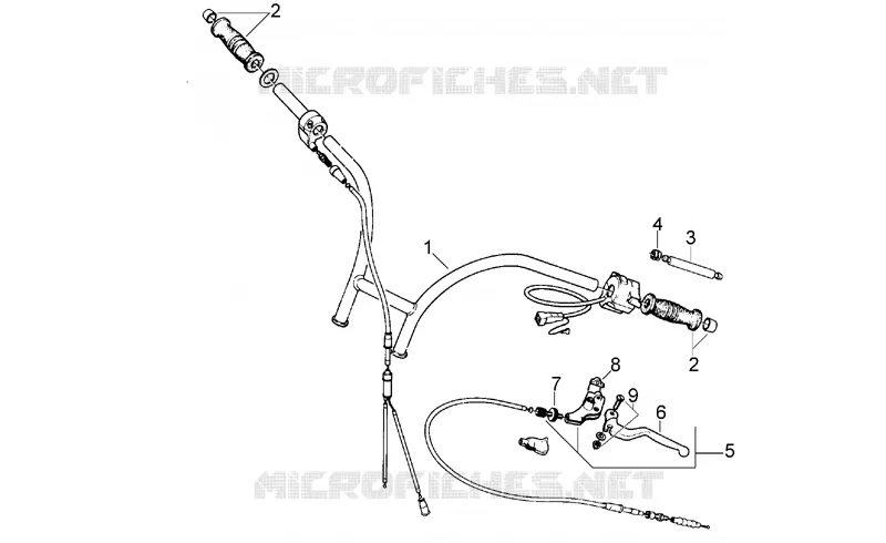 Commandes I Aprilia APRILIA-MOTORCYCLES 50 CLASSIC 1996  Classic