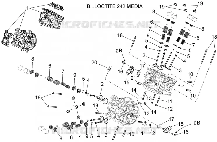 Culasse - soupapes Aprilia APRILIA-MOTORCYCLES 1200 DORSODURO 2014  Dorsoduro