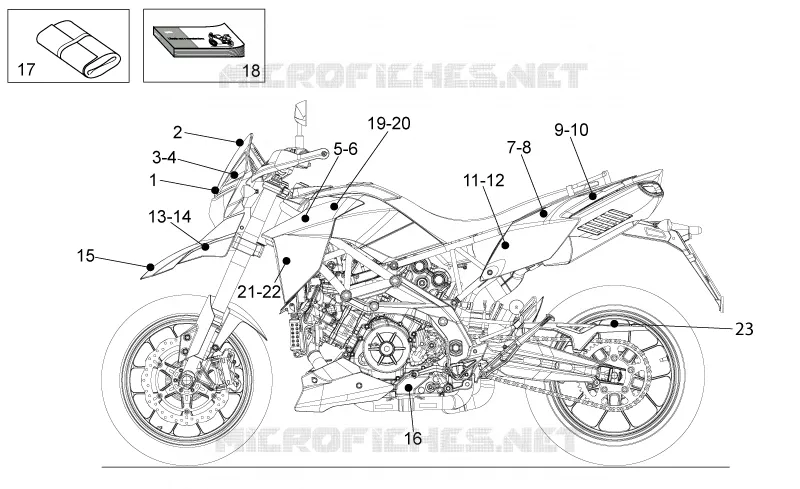 Décalco - Trousse à outils Aprilia APRILIA-MOTORCYCLES 1200 DORSODURO 2013  Dorsoduro