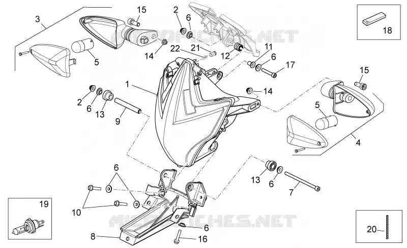 Feux avant Aprilia APRILIA-MOTORCYCLES 1200 DORSODURO 2014  Dorsoduro