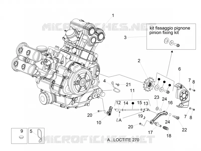 Moteur Aprilia APRILIA-MOTORCYCLES 1200 DORSODURO 2012  Dorsoduro