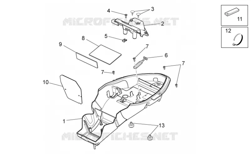 Carrosserie posterieure I Aprilia APRILIA-MOTORCYCLES 750 DORSODURO 2016  Dorsoduro ABS