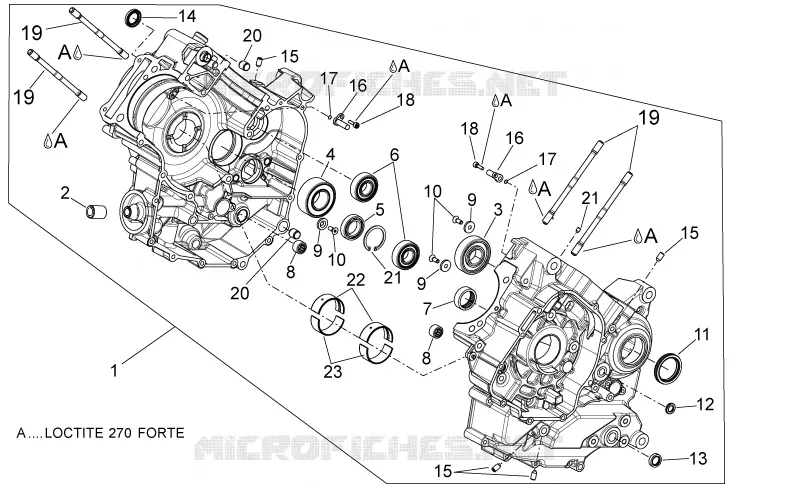 Carters I Aprilia APRILIA-MOTORCYCLES 750 DORSODURO 2008  Dorsoduro ABS