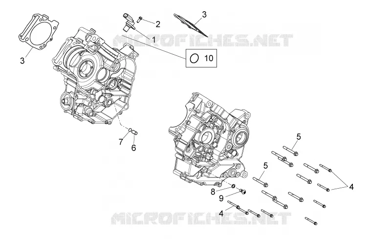 Carters II Aprilia APRILIA-MOTORCYCLES 750 DORSODURO 2008  Dorsoduro ABS