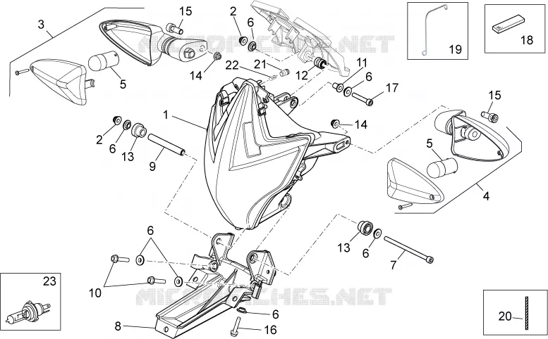 Feux avant Aprilia APRILIA-MOTORCYCLES 750 DORSODURO 2014  Dorsoduro ABS