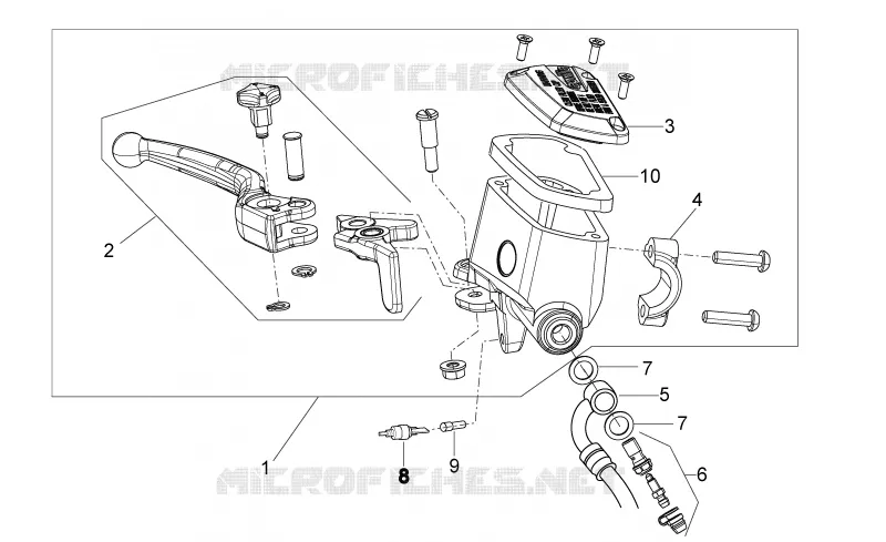 Maît. cyl. frein AV Aprilia APRILIA-MOTORCYCLES 750 DORSODURO 2011  Dorsoduro ABS