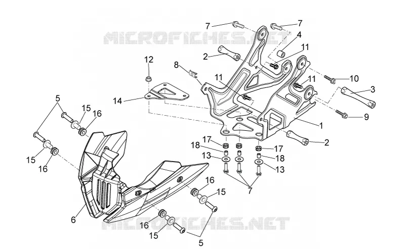 Support Aprilia APRILIA-MOTORCYCLES 750 DORSODURO 2015  Dorsoduro ABS