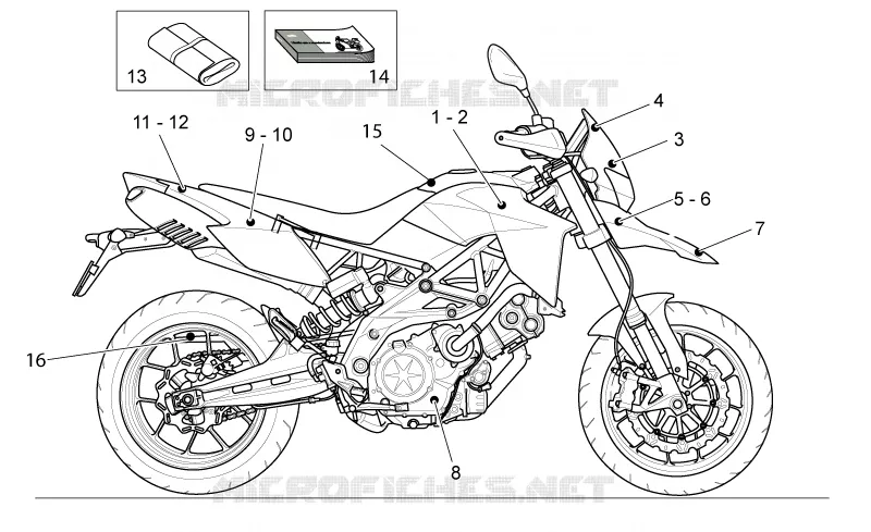 Décalco - Trousse à outils Aprilia APRILIA-MOTORCYCLES 750 DORSODURO 2010  Dorsoduro Factory ABS