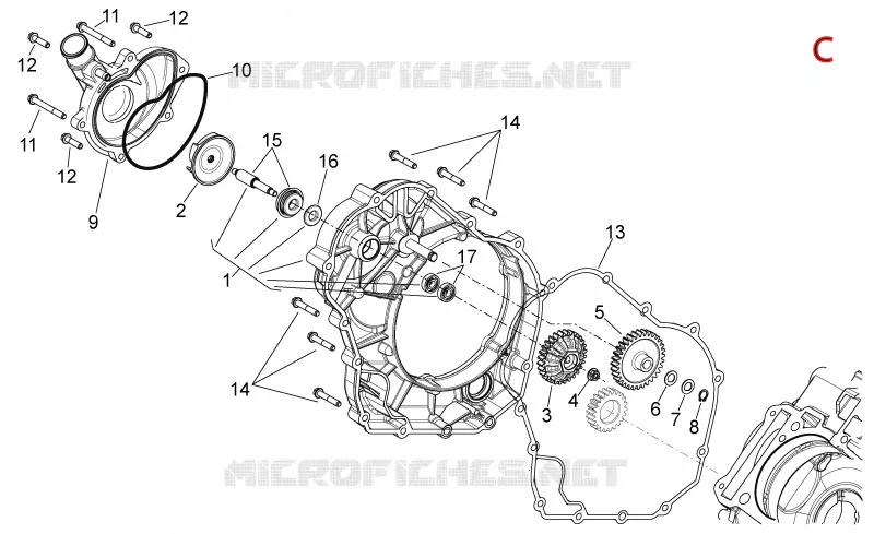 Pompe à eau Aprilia APRILIA-MOTORCYCLES 750 DORSODURO 2012  Dorsoduro Factory ABS