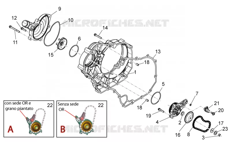 Pompe à eau Aprilia APRILIA-MOTORCYCLES 750 DORSODURO 2013  Dorsoduro Factory ABS