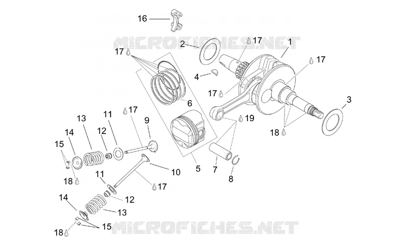 Arbre moteur - Soupapes Aprilia APRILIA-SCOOTER 125 LEONARDO 1996  Leonardo
