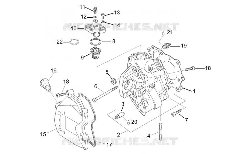 Culasse Aprilia APRILIA-SCOOTER 125 LEONARDO 1998  Leonardo