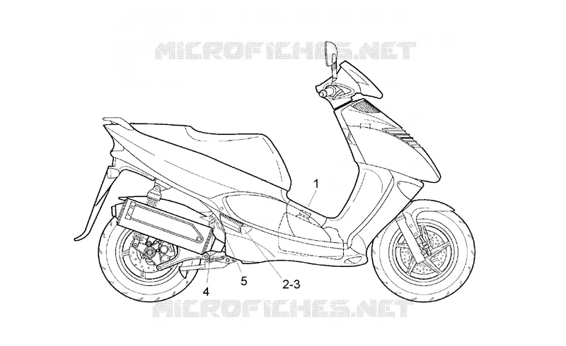 Décalco protect. Aprilia APRILIA-SCOOTER 125 LEONARDO 1996  Leonardo