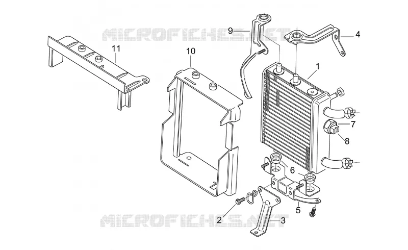 Radiateur Aprilia APRILIA-SCOOTER 125 LEONARDO 1997  Leonardo