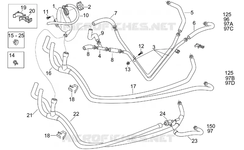 Vase d'expansion 96-97 Aprilia APRILIA-SCOOTER 125 LEONARDO 1997  Leonardo