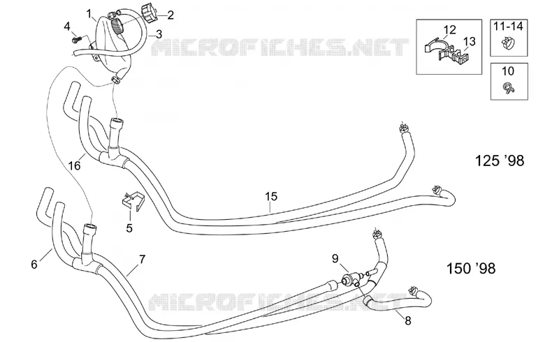 Vase d'expansion 98 Aprilia APRILIA-SCOOTER 150 LEONARDO 1998  Leonardo