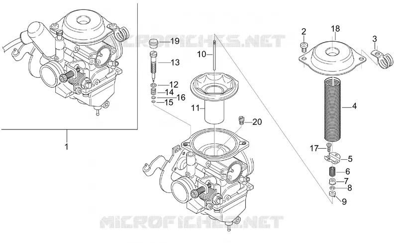Carburateur I Aprilia APRILIA-SCOOTER 125 LEONARDO 2001  Leonardo