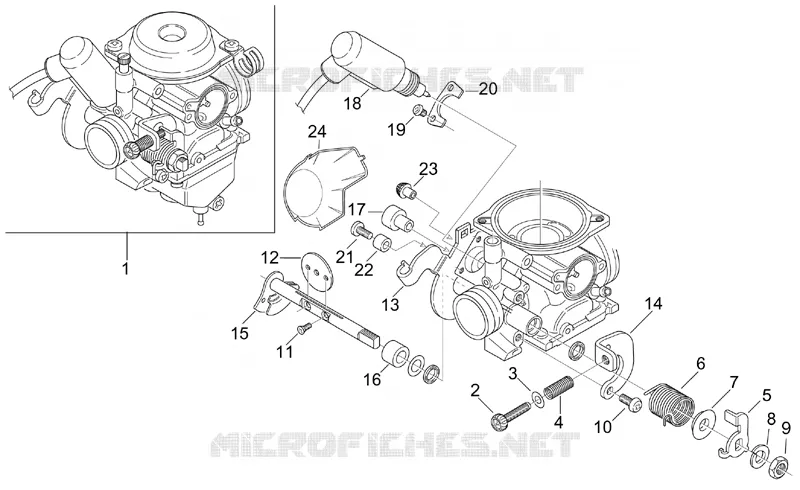 Carburateur II Aprilia APRILIA-SCOOTER 125 LEONARDO 1999  Leonardo