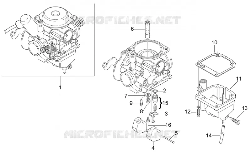 Carburateur III Aprilia APRILIA-SCOOTER 150 LEONARDO 2001  Leonardo