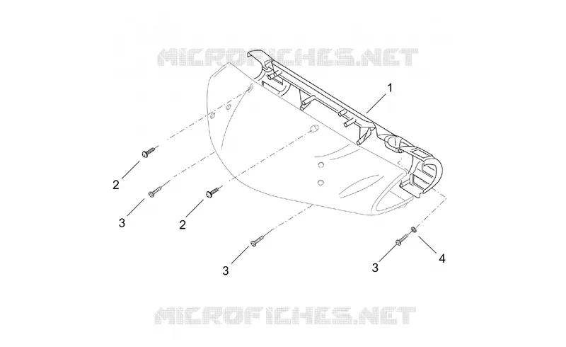 Carrosserie av. - Support tableau de bord Aprilia APRILIA-SCOOTER 125 LEONARDO 2000  Leonardo