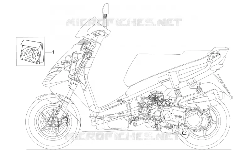 Décalco série Aprilia APRILIA-SCOOTER 125 LEONARDO 1999  Leonardo