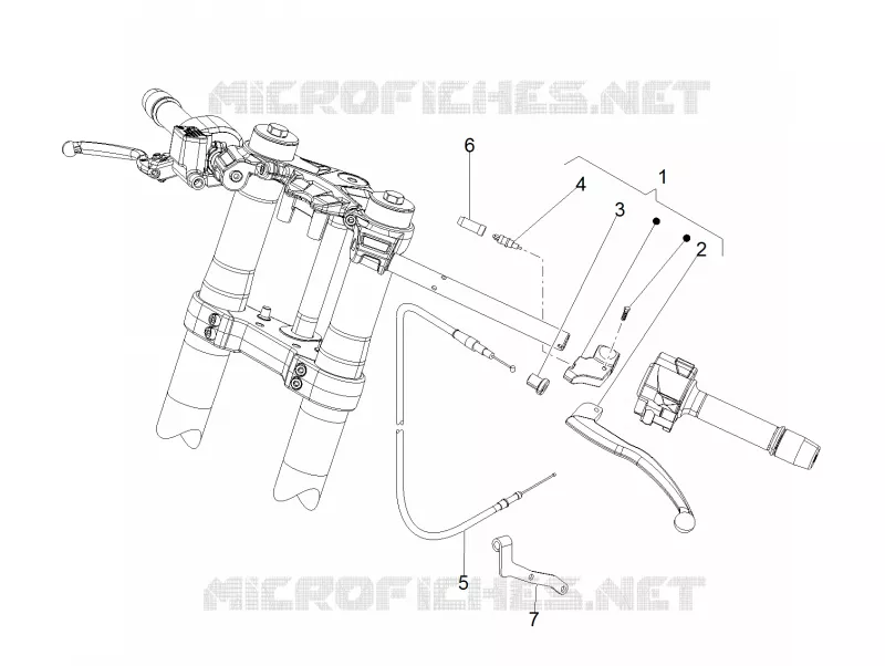 Commande embrayage Aprilia APRILIA-MOTORCYCLES 125 RS 2017  RS 125 REPLICA 4T ABS E4